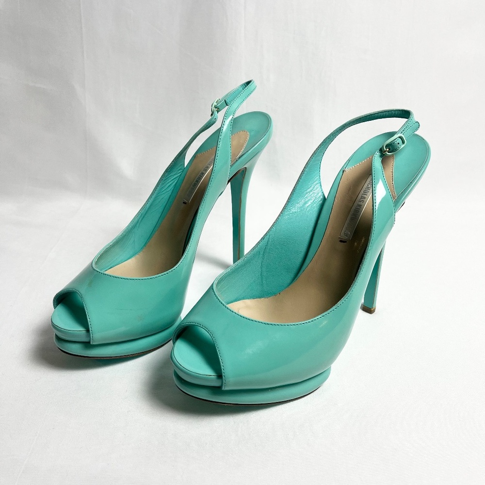 Nicholas Kirkwood Turquoise pumps